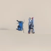 Blue folding drone remote control set for lightweight aerial photography aircraft details Picture